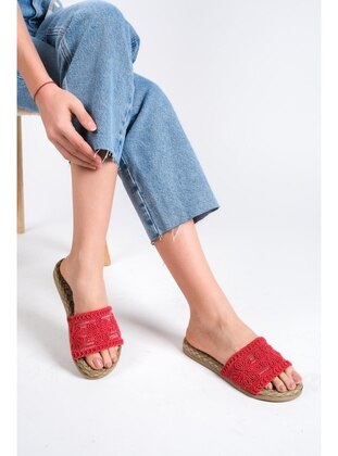 Red - Sandal - 250gr - Slippers - Shoescloud