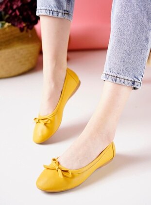 Yellow - Flat - 400gr - Flat Shoes - Shoescloud