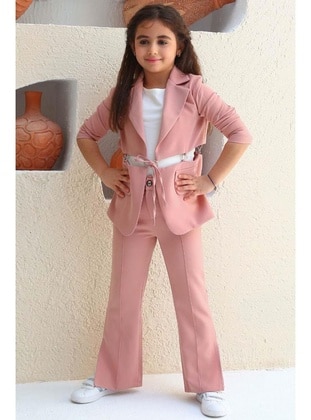 Powder Pink - Girls` Suit - Riccotarz