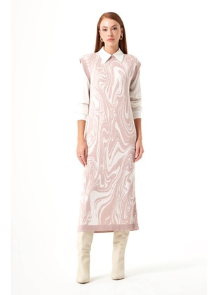 Powder Pink - Modest Dress - MIZALLE