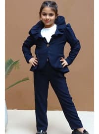 Navy Blue - Girls` Suit