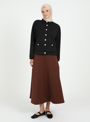 Brown - Skirt - Vav