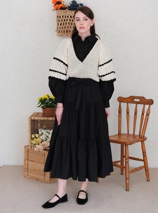Black - Knit Sweaters - Ceylan Otantik