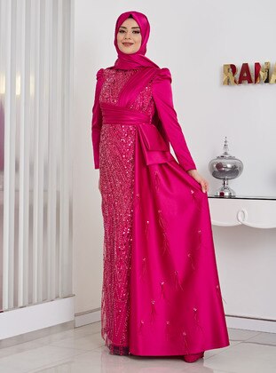 Fuchsia - Modest Evening Dress - Rana Zenn