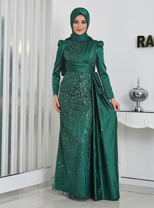 Emerald - Modest Evening Dress - Rana Zenn