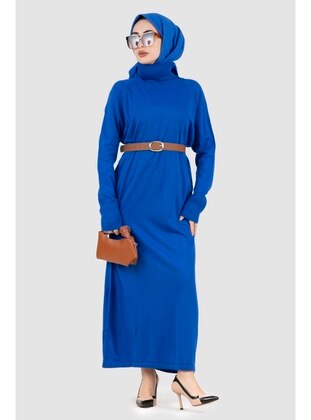 Saxe Blue - Knit Dresses - Sevitli