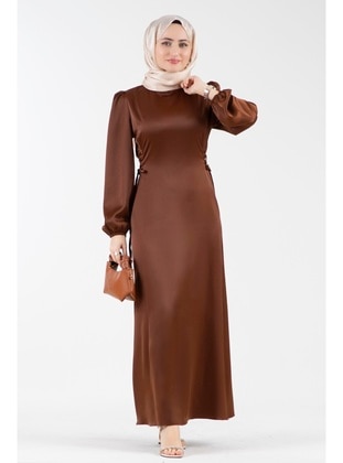 Brown - Evening Dresses - Sevitli