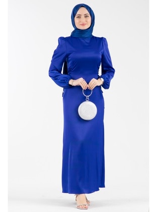 500gr - Saxe Blue - Evening Dresses - Sevitli