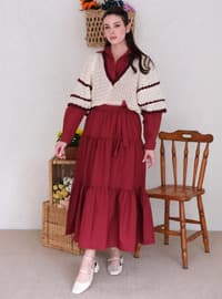 Burgundy - Skirt