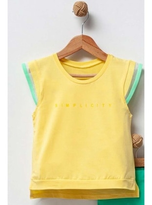 Yellow - Girls` T-Shirt - Riccotarz