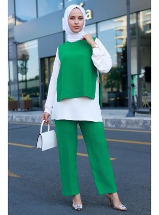 Green - Suit - Hafsa Mina