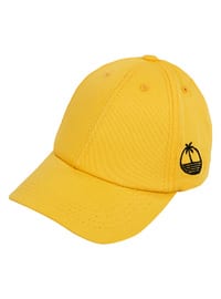 أصفر - قبعات وقبعات صوف أطفال