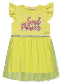 Yellow - Girls` Dress