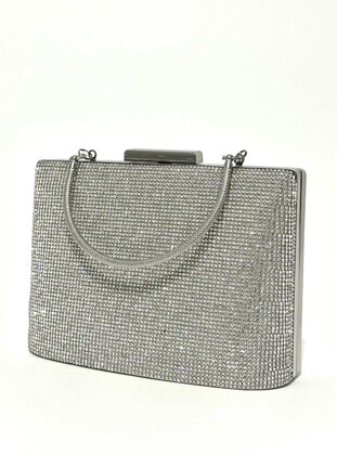 Silver color - Evening Bag - Nazart