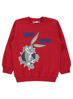 Red - Boys` Sweatshirt - Bugs Bunny