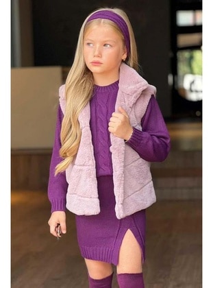 Purple - Girls` Suit - Riccotarz