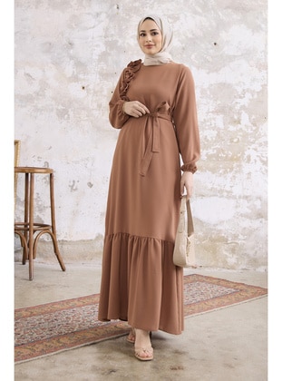 Camel - Modest Dress - Vavinor
