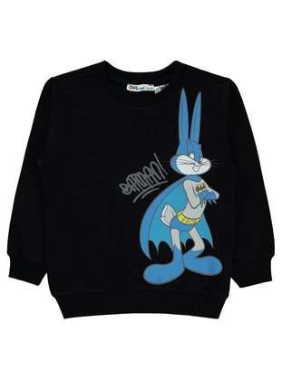 Black - Boys` Sweatshirt - Bugs Bunny