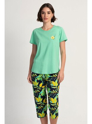 Light Green - Pyjama Set - Vienetta