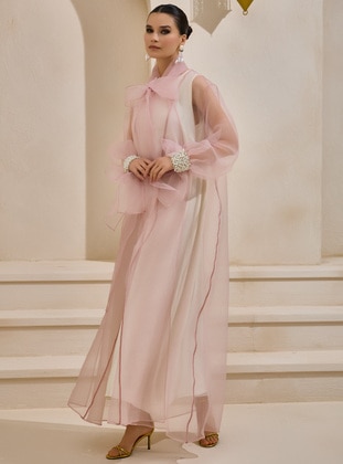 Powder Pink - Abaya - AL SHEIKHA