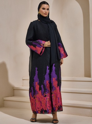 Pink - Purple - Abaya - AL SHEIKHA