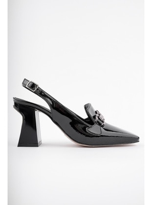 Black Patent Leather - High Heel - Heels - Muggo