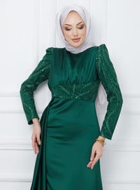 Unlined - Green - Evening Dresses