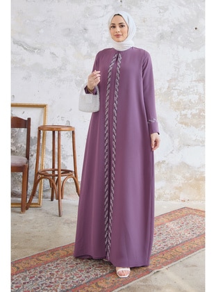 Lilac - Plus Size Evening Dress - Vavinor