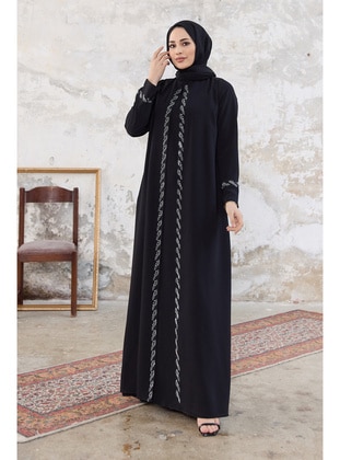 Black - Plus Size Evening Dress - Vavinor
