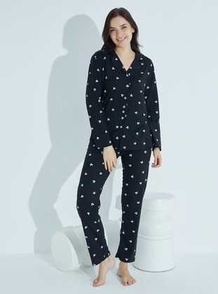 Black - Pyjama Set - Tampap