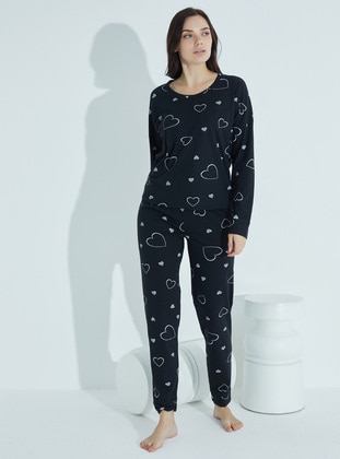 Black - Pyjama Set - Tampap