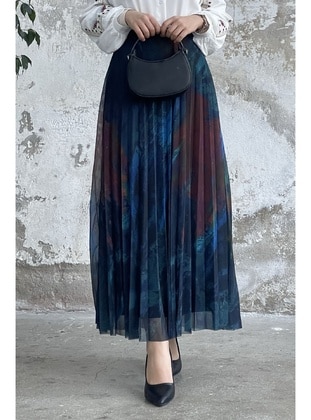 Saxe Blue - Fully Lined - Skirt - InStyle