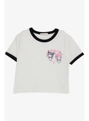 Ecru - 150gr - Girls` T-Shirt - Babe