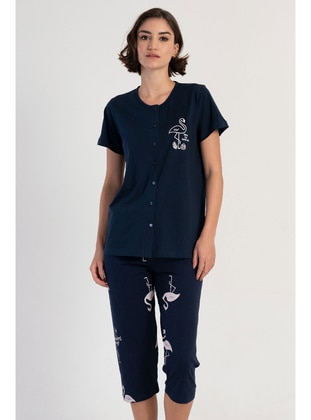 Navy Blue - Pyjama Set - Vienetta