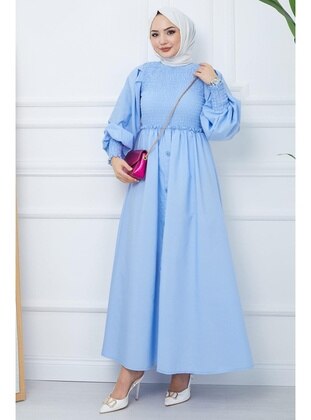 Baby Blue - Modest Dress - Hafsa Mina