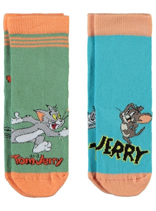 Green - Girls` Socks - Tom & Jerry