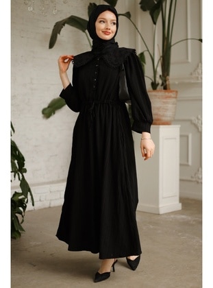 Colorless - Fully Lined - Modest Dress - GİZCE