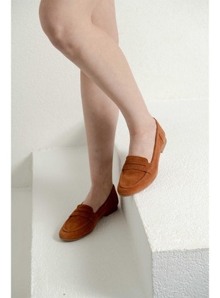 Tan - Flat Shoes - Atelierby DS