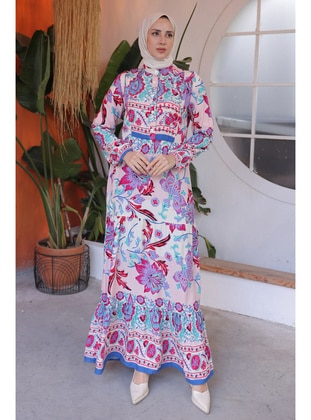 Fuchsia - Modest Dress - Benguen