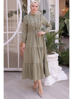 Green Almon - Modest Dress - Benguen