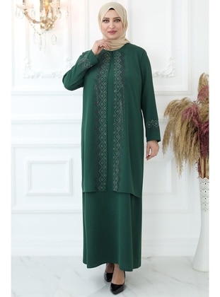 Emerald - Plus Size Evening Dress - Amine Hüma