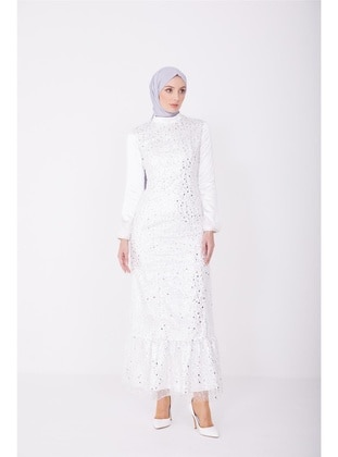 White - Evening Dresses - Armine