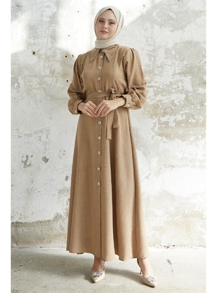Milky Brown - Unlined - Modest Dress - InStyle