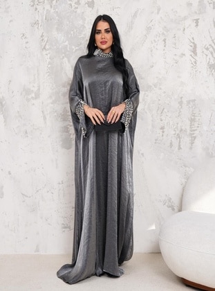 Black - Modest Evening Dress - Maymara