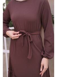 Brown - Modest Dress