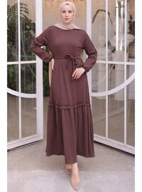 Brown - Modest Dress