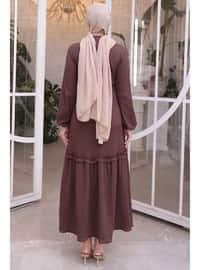 Brown - Modest Dress