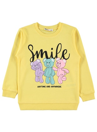Yellow - Girls` Sweatshirt - Civil Girls