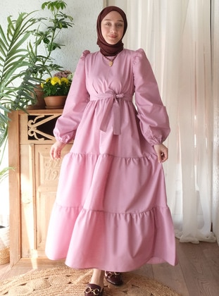 Pink - Modest Dress - Ceylan Otantik