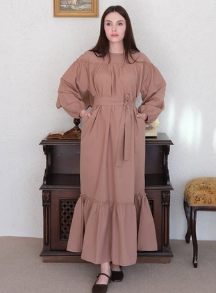 Caramel - Modest Dress - Ceylan Otantik